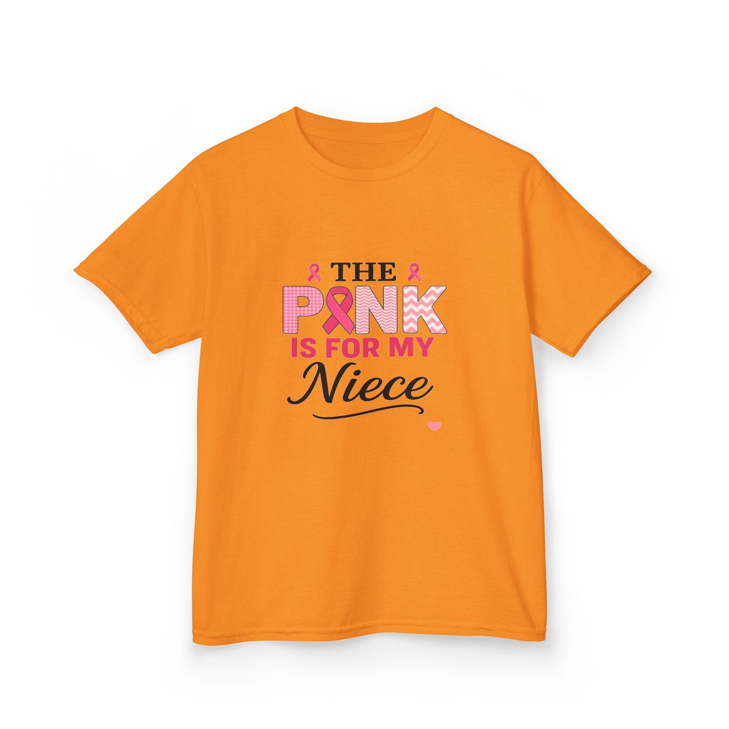 Pink Ribbon Niece Christmas Dino Tee