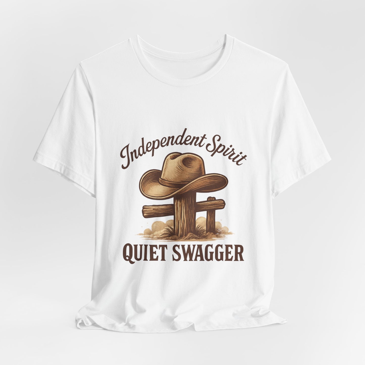 Quiet Swagger Cowboy Tee — Independent Spirit Western T-Shirt
