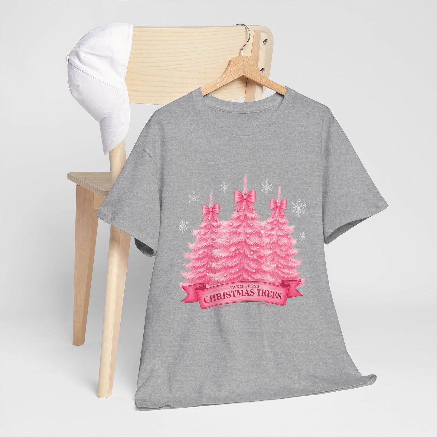 Farm Fresh Pink Christmas Tree Tee