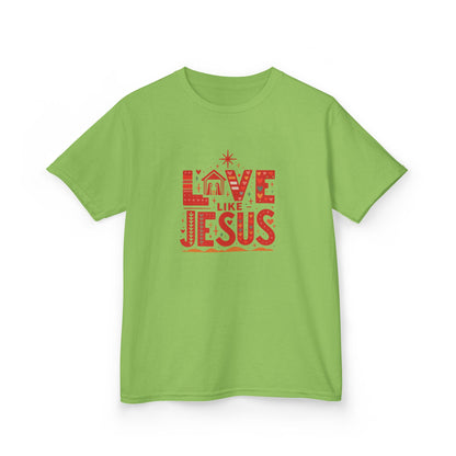 Love Like Jesus Christmas Dinosaur Kids Tee