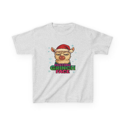 Grumpy Llama Christmas Tee - Resting Grinch Face