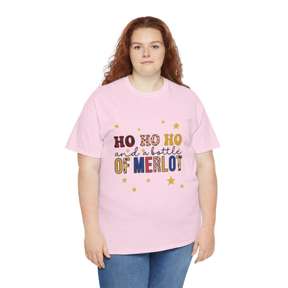 HO HO HO & Merlot Christmas Tee