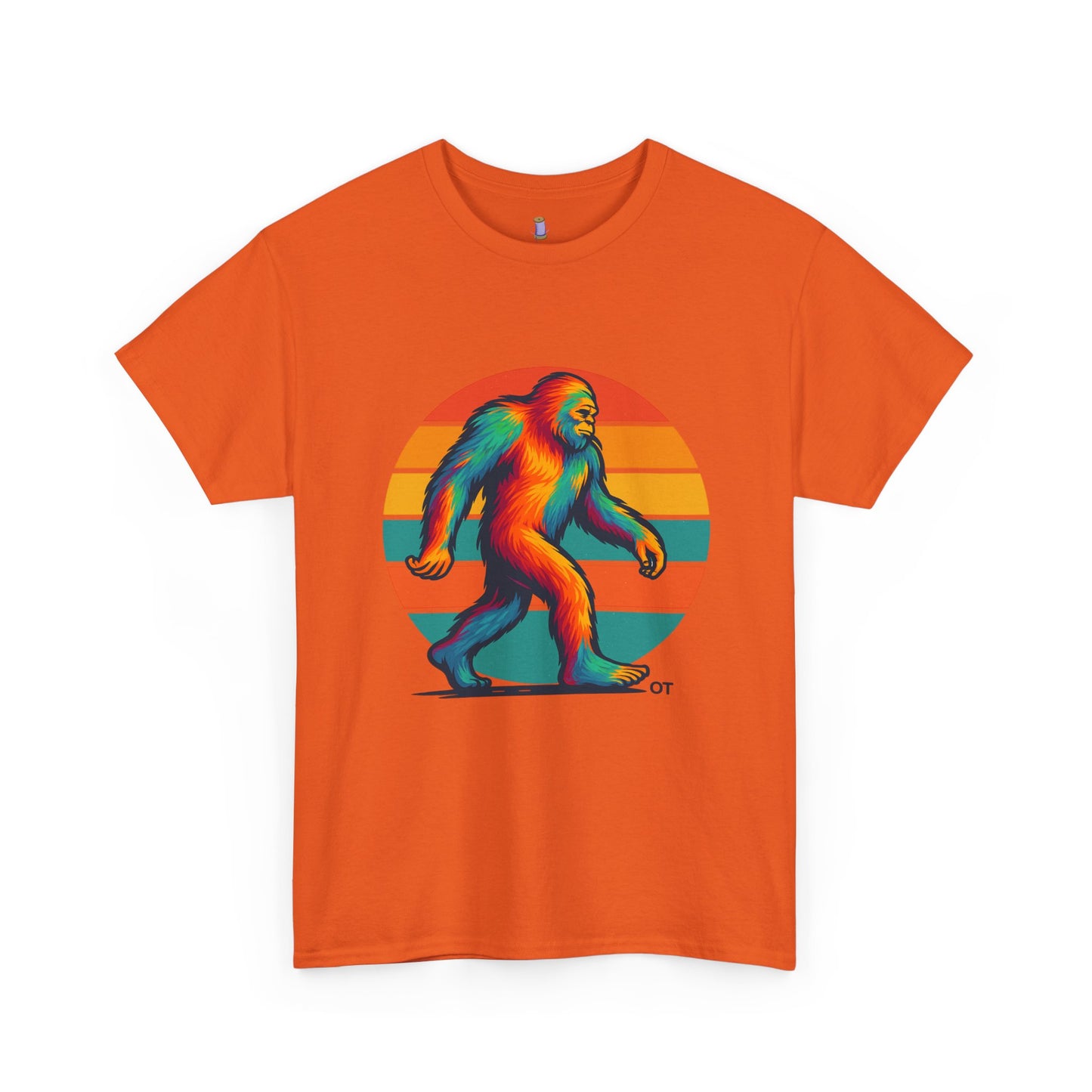 Colorful Bigfoot Unisex T-Shirt, Fun Graphic Tee for Nature Lovers, Perfect for Holidays, Festivals, Camping, Gifts