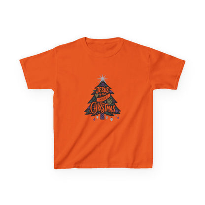 Jesus is the Heart of Christmas Tee - Dinosaur Kids Shirt