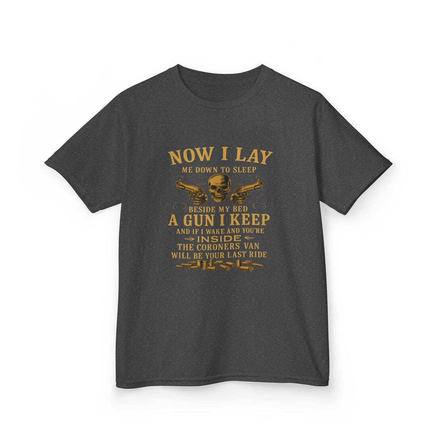Now I Lay Me Down: Skull & Guns Kids Tee