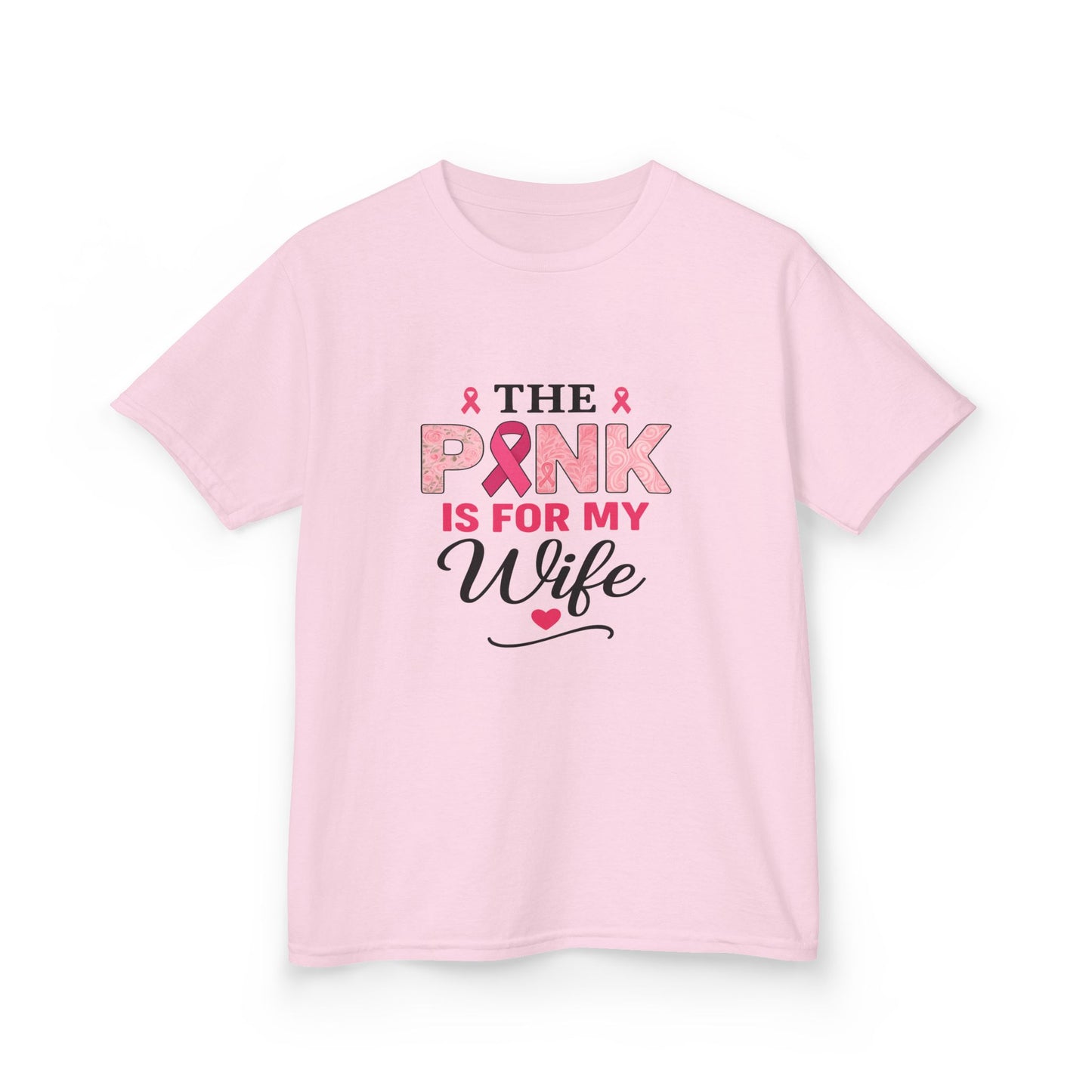 Pink Ribbon Wife Support Tee - Breast Cancer Awareness