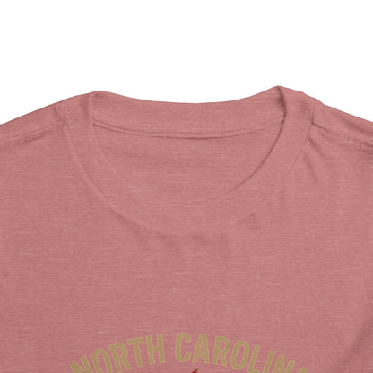 Toddler Tee - NC Cardinal and Dogwood Flower Design