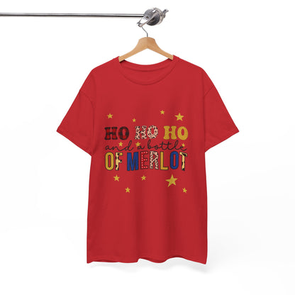 HO HO HO & Merlot Christmas Tee