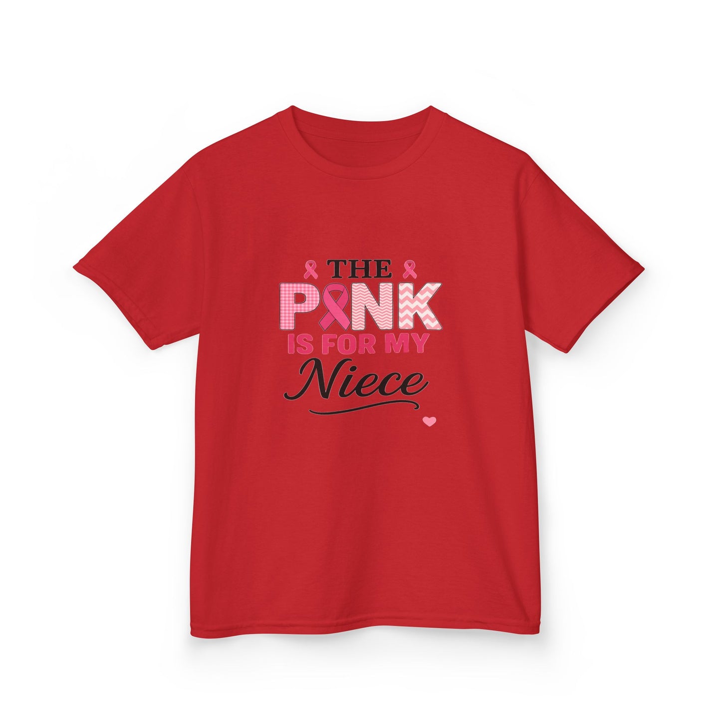 Pink Ribbon Niece Christmas Dino Tee