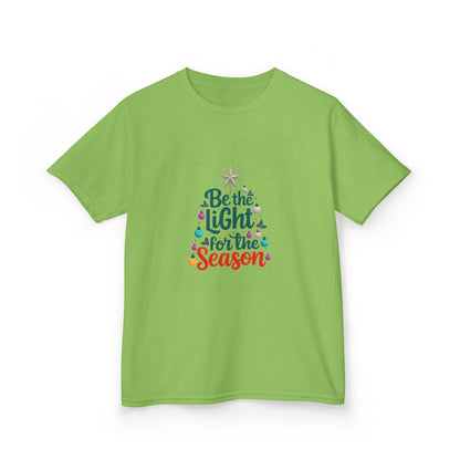 Be the LIGHT Christmas Tree Dino Kids Tee