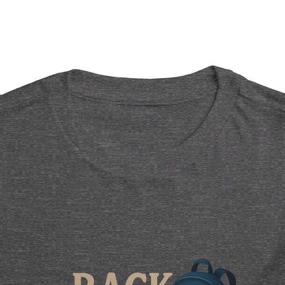 Toddler Tee Back to School Shirt with Backpack, Apple, Pencil, and Book Design