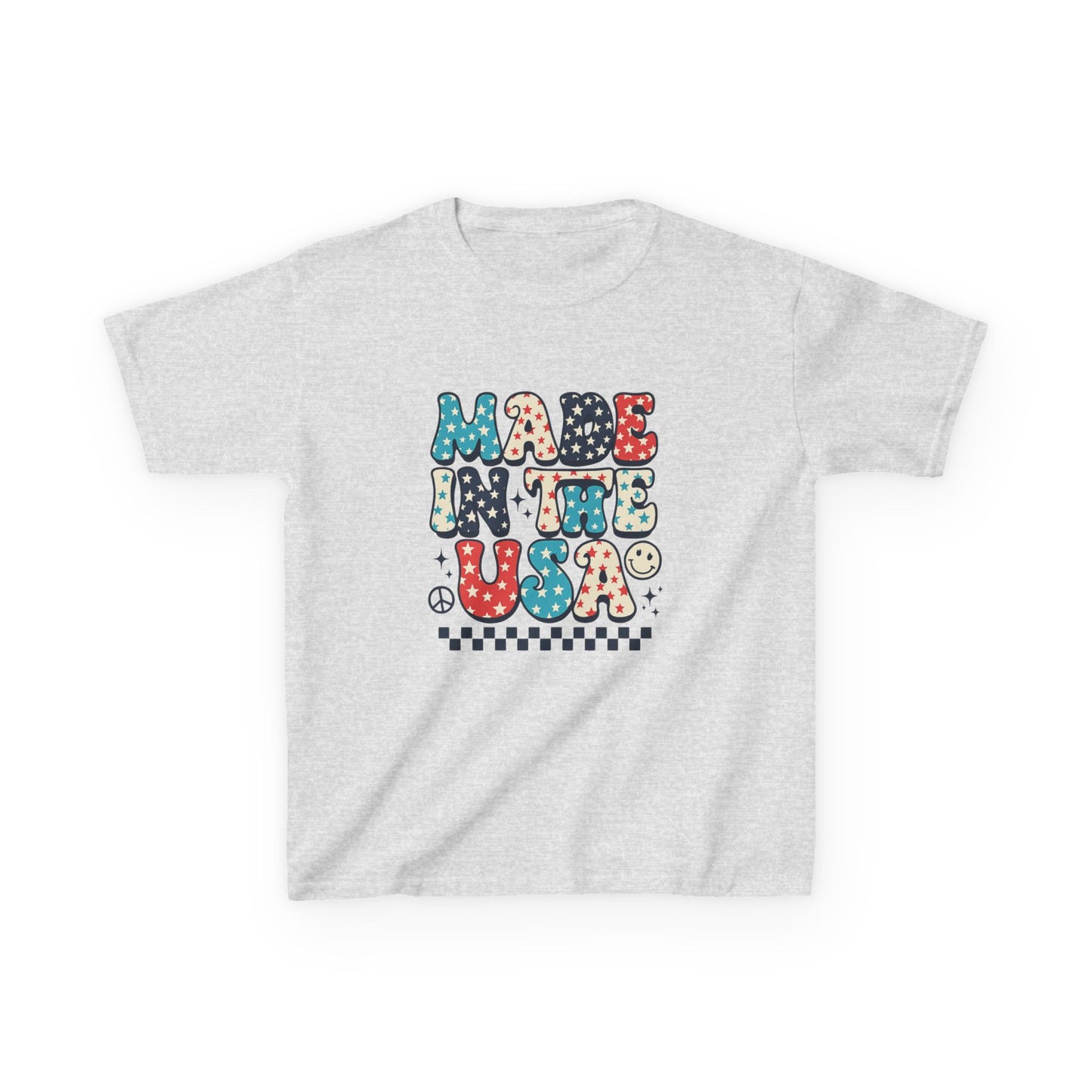 Retro USA Dino Christmas Tee - Made in the USA