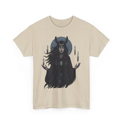 Moonlit Sorceress – Enchanted Candlelight Tee