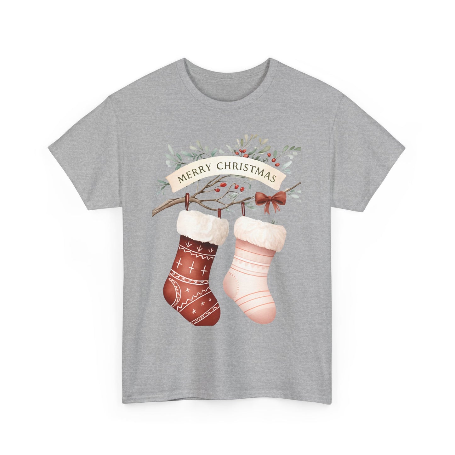 Watercolor Christmas Stocking Tee - Hope & Love