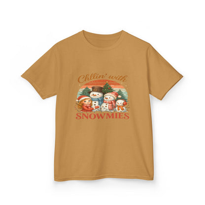 Chillin' with Snowmies Kids Christmas Tee