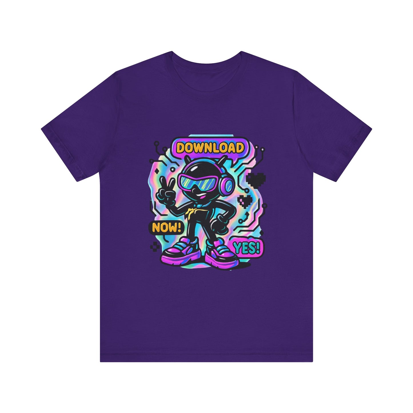 Download Now! Retro Gamer Alien T-Shirt — Neon Vaporwave Gaming Tee