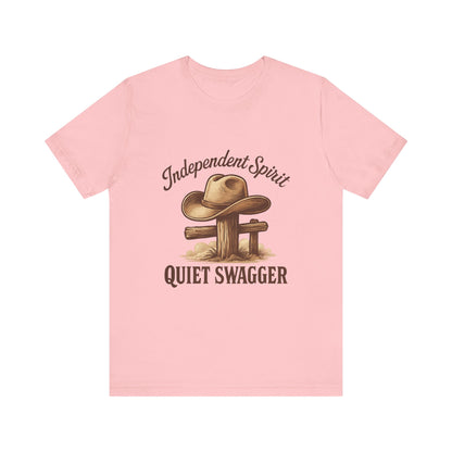 Quiet Swagger Cowboy Tee — Independent Spirit Western T-Shirt