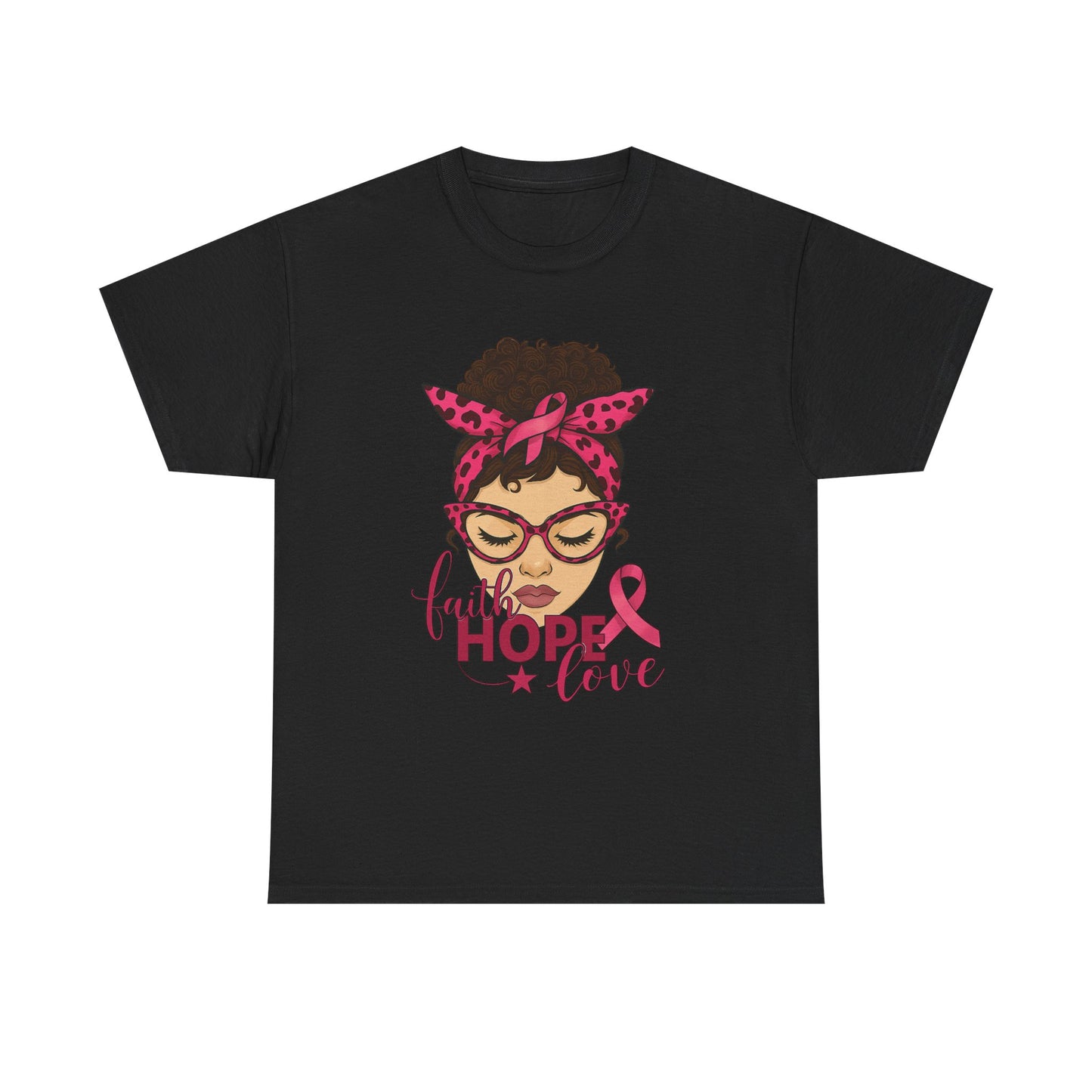 Hope, Faith, Love: Breast Cancer Awareness Tee