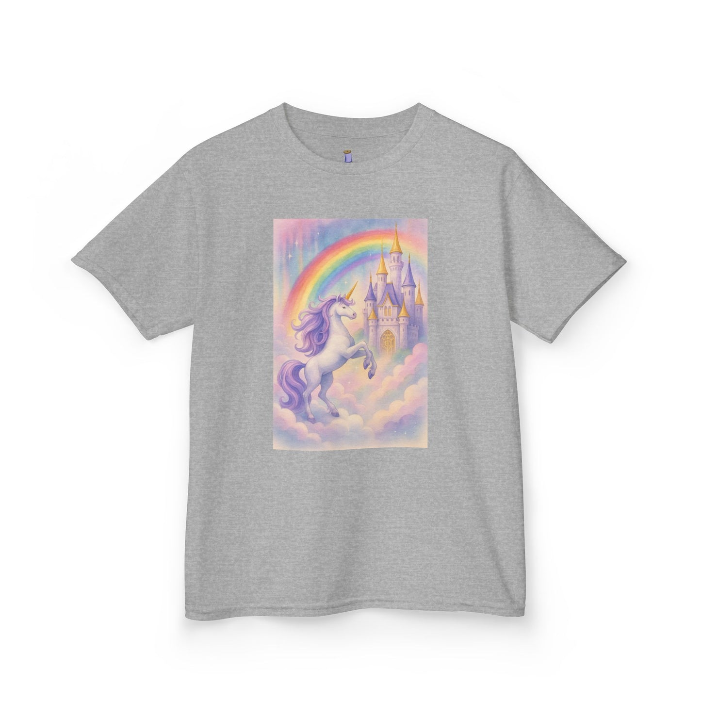 Whimsical Unicorn Kids Tee, Rainbow Fantasy Shirt, Playful Cotton Top, Birthday Gift, Magical Kids Apparel