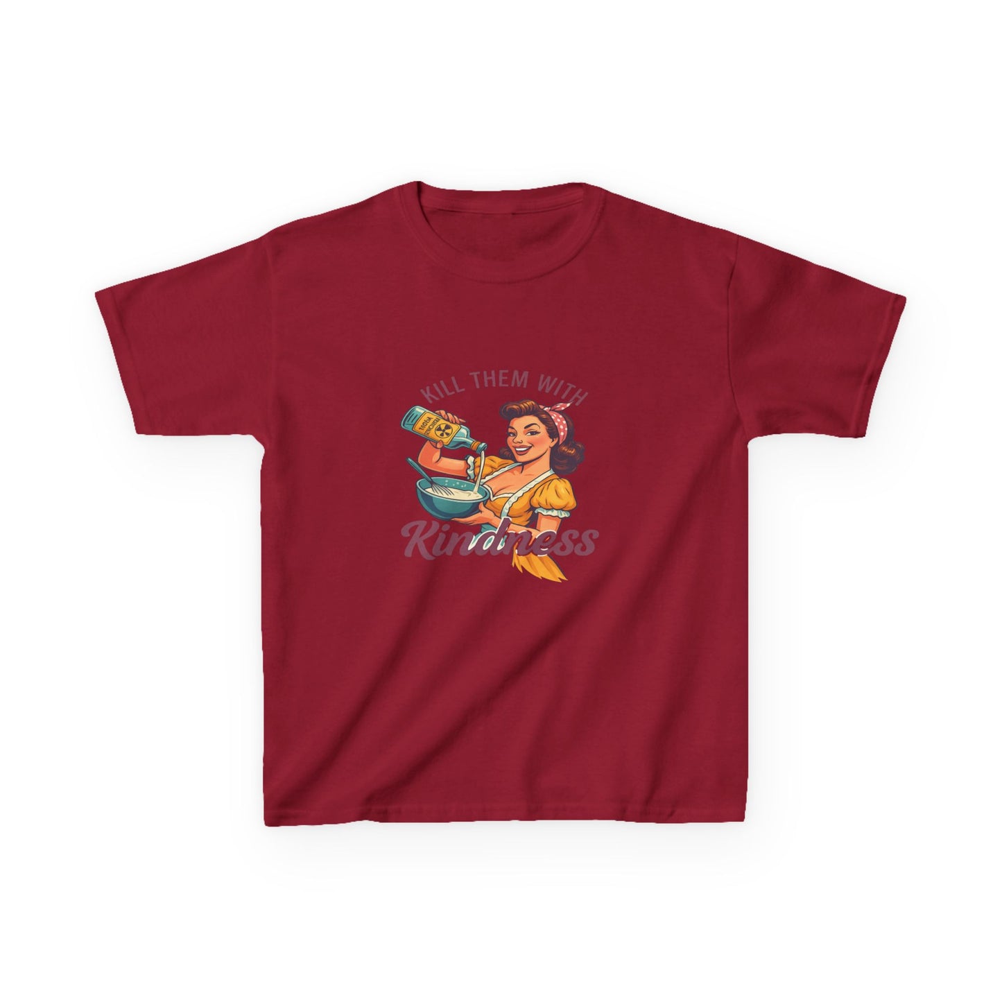 Radioactive Kindness: Funny Xmas Dinosaur Tee for Kids