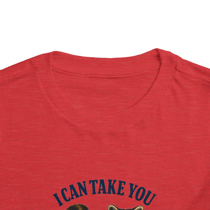 Raccoon Bike Ride Toddler Christmas Tee