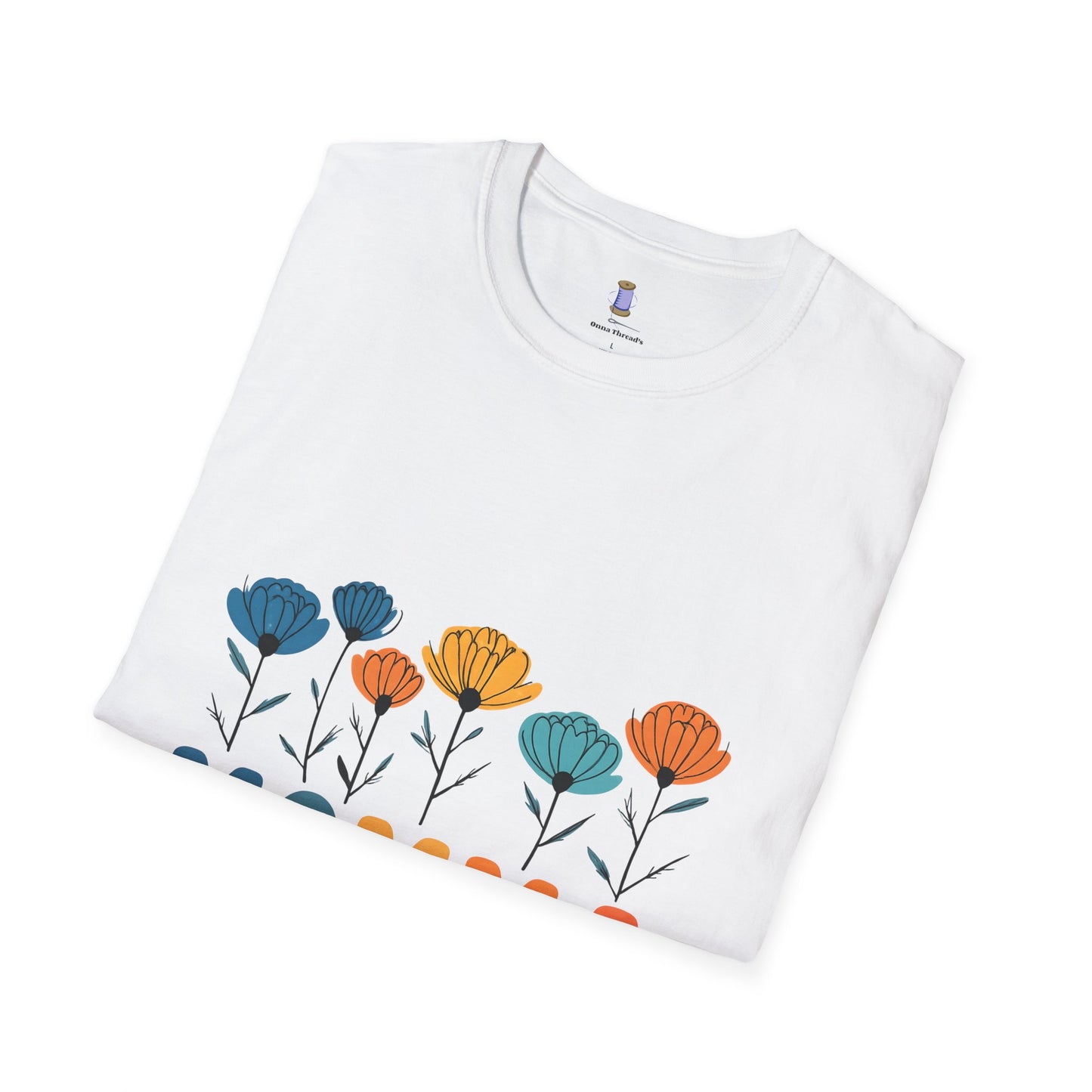 Momma Floral Softstyle T-Shirt | Perfect for Mother's Day, Gifts for Moms, Casual Wear, Spring Fashion, Family Gatherings