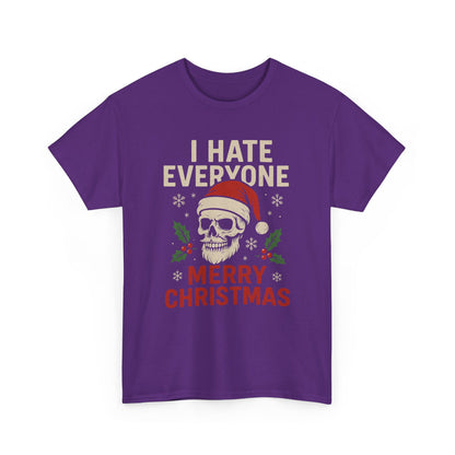 Grumpy Santa Skull Christmas Tee