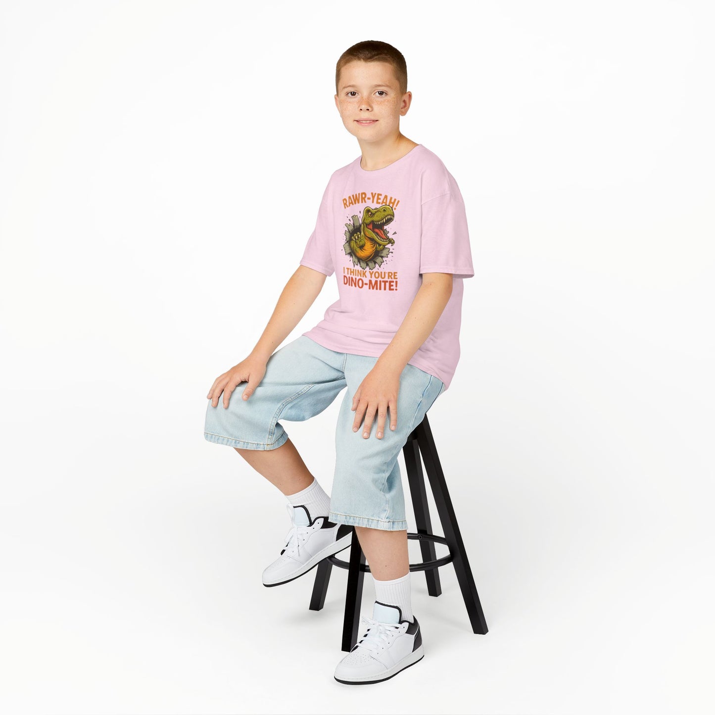 Dino-Mite Kids Tee - Fun Dinosaur T-Shirt for Boys and Girls, Perfect for Birthdays, Everyday Play, Dinosaur Lovers, Casual Wear