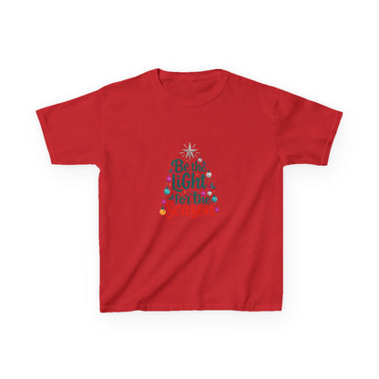 Be the LIGHT Christmas Tree Dino Kids Tee