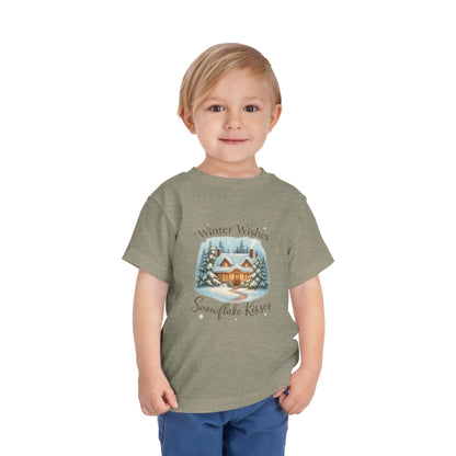 Winter Wishes Cottage Christmas Tee - Toddler Holiday