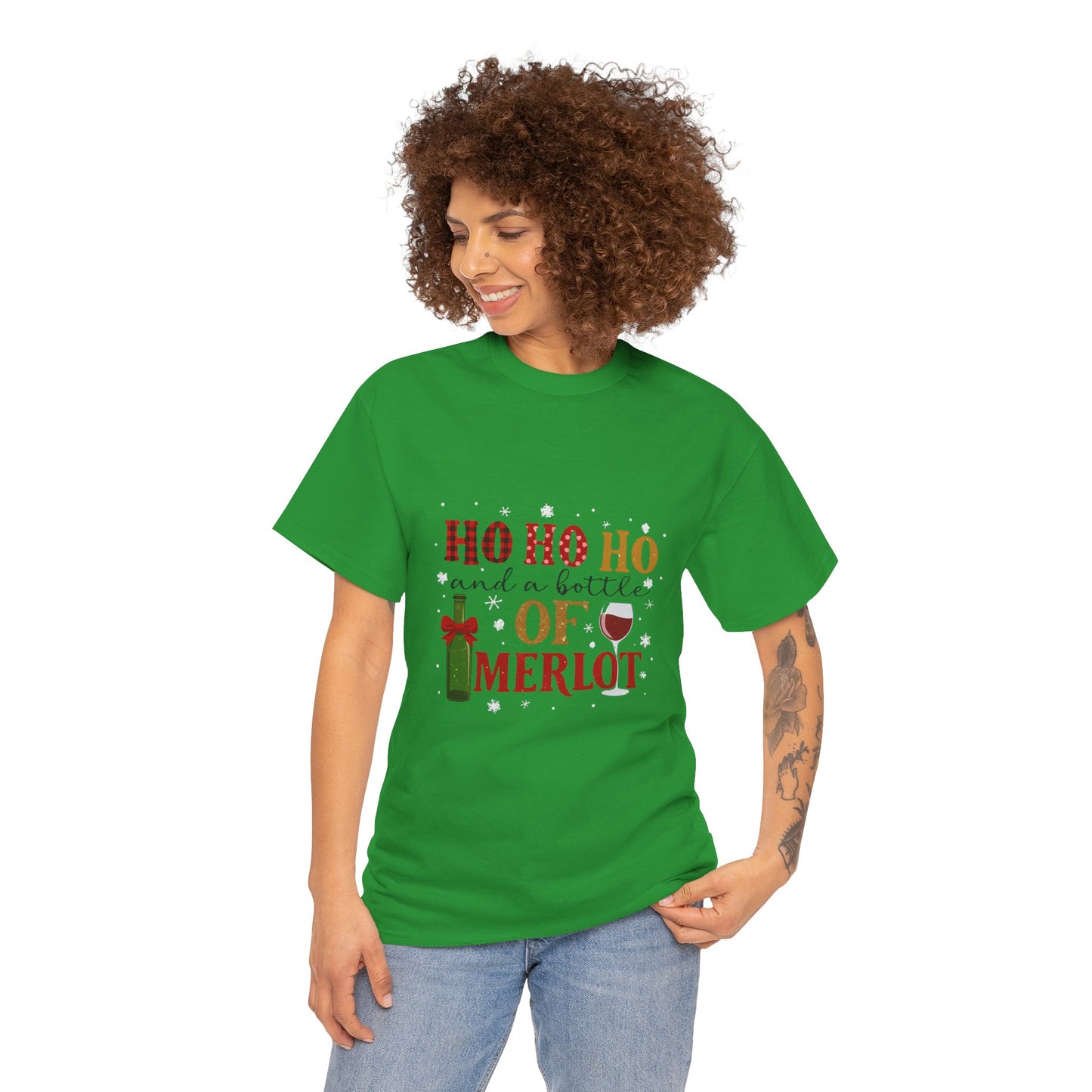 Ho Ho Ho Merlot Christmas Tee
