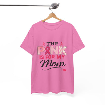 Mom's Strength: Pink Ribbon Breast Cancer Awareness Tee
