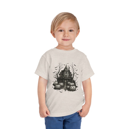 Spooky Halloween House Toddler Christmas Tee