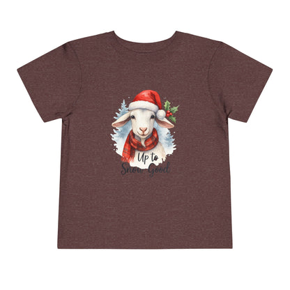 Up to Snow Good Goat Toddler Christmas Tee