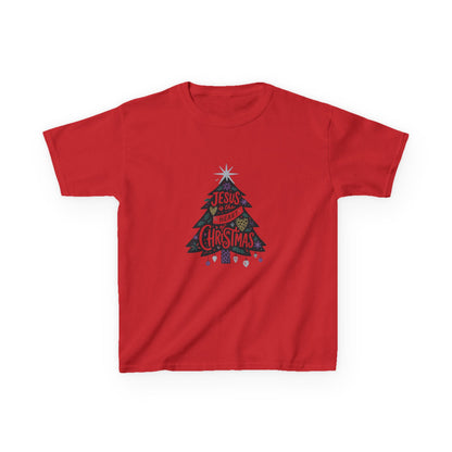 Jesus is the Heart of Christmas Tee - Dinosaur Kids Shirt