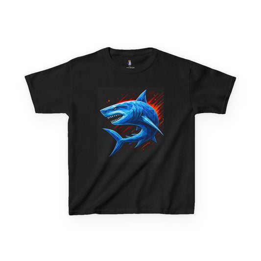 Kids Shark Graphic Tee - Cool Ocean Theme Shirt for Boys and Girls, Perfect Birthday Gift, Summer Fun, Beach Wear, Ocean Lover's Tee