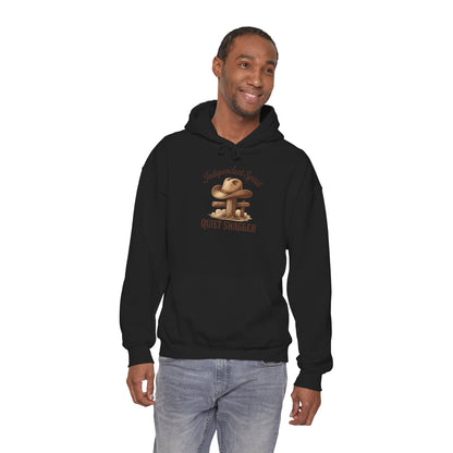 Quiet Swagger Hoodie – "Independent Spirit" Cowboy Hat Graphic Pullover