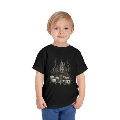 Spooky Halloween House Toddler Christmas Tee