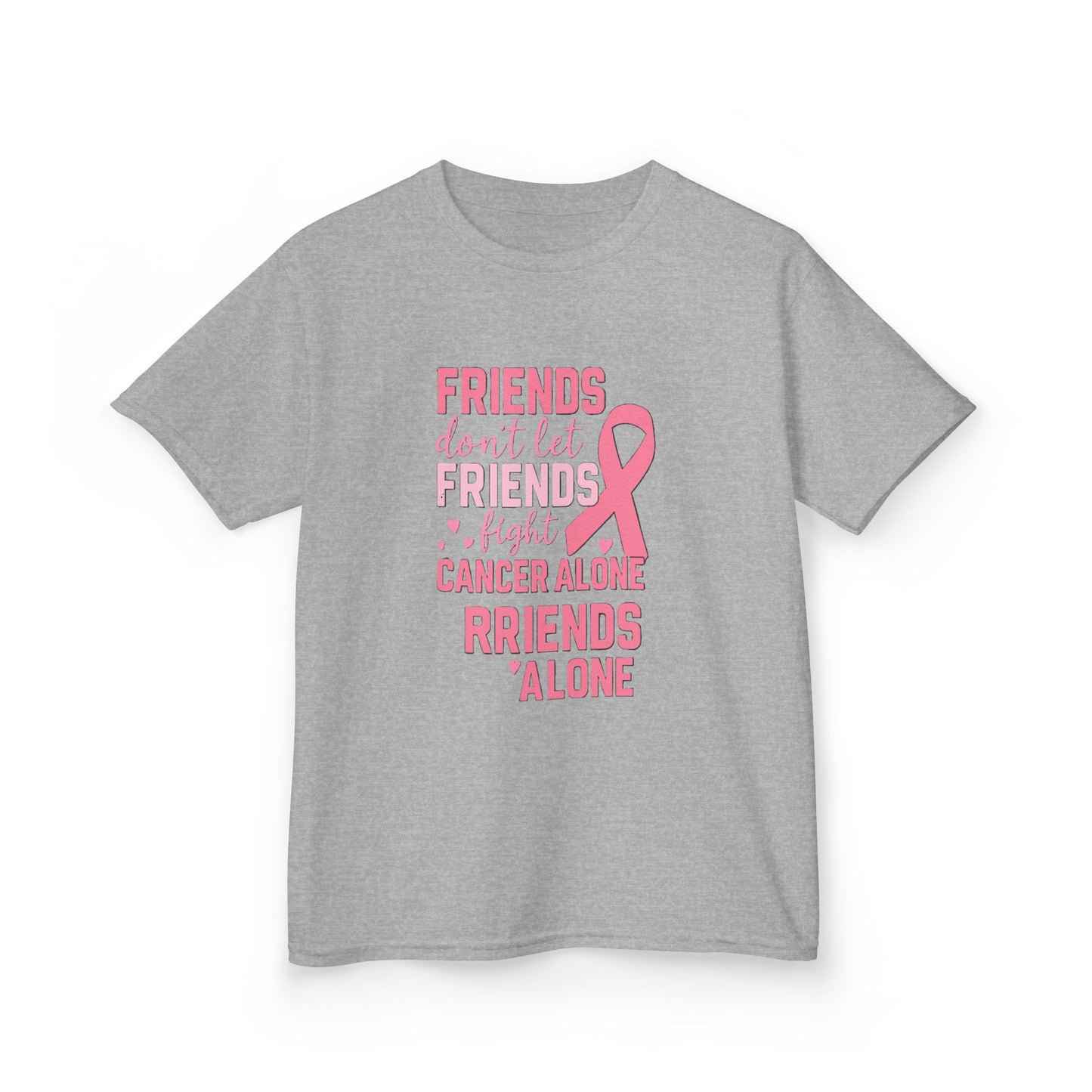Friends Fight Cancer Alone Tee - Pink Ribbon Kids Shirt
