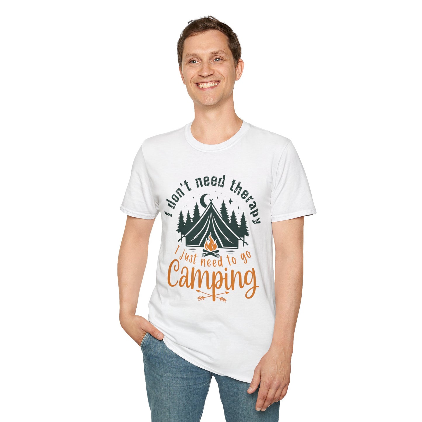 Camping Therapy Unisex T-Shirt | Outdoor Enthusiast Gift | Nature Lover Tee | Adventure Shirt | Camping Apparel