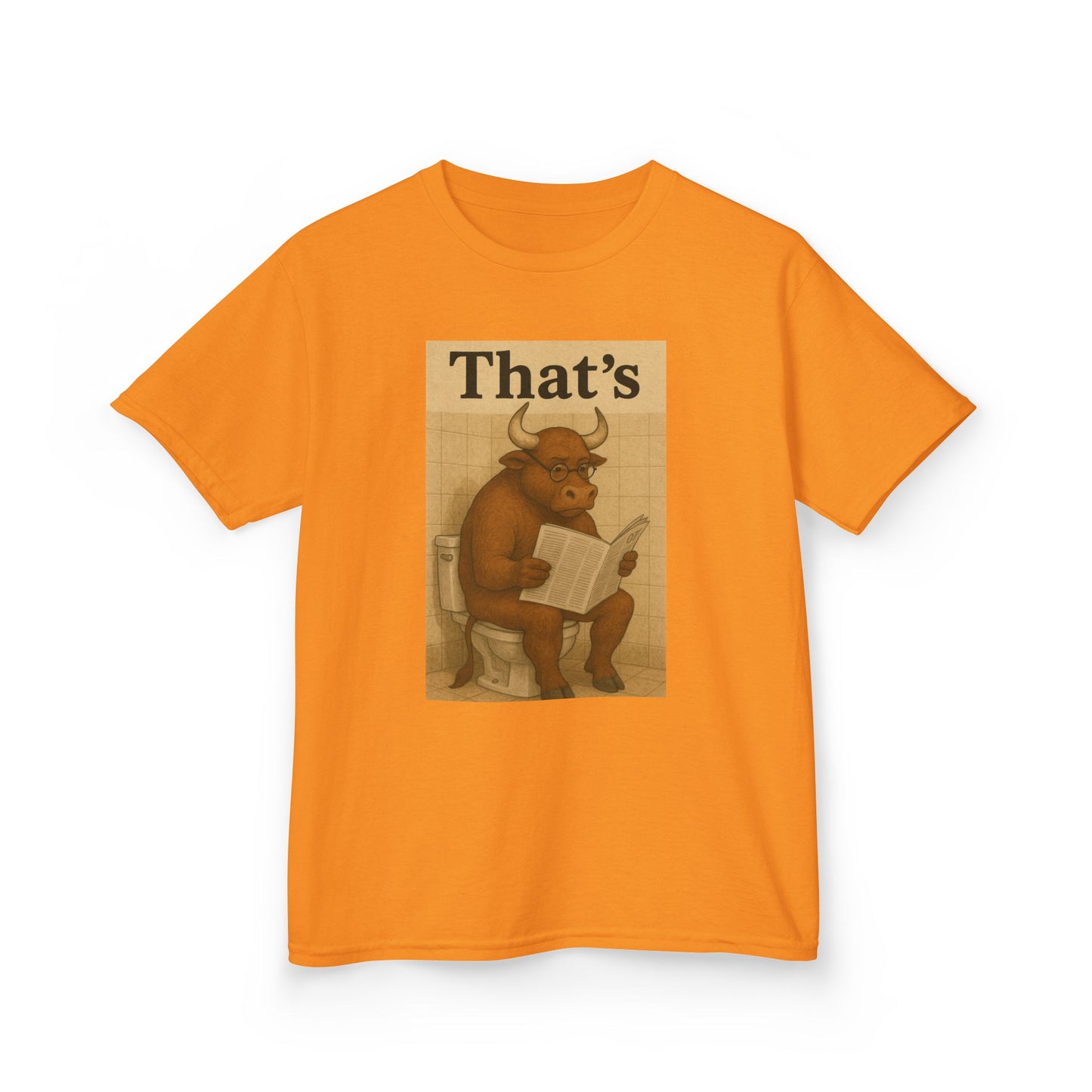 Bull Market Bathroom Break - Funny Kids Tee