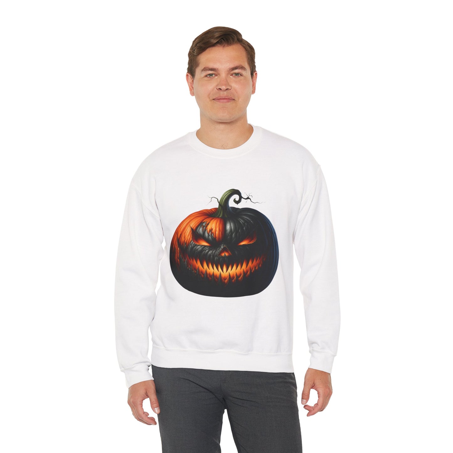 Creepy Clown Raccoon Pumpkin Halloween Sweatshirt