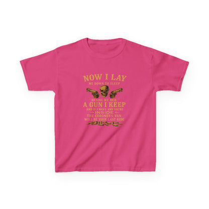 Now I Lay Me Down: Skull & Guns Kids Tee
