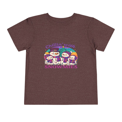Chillin' with Snowmies Toddler Christmas Tee