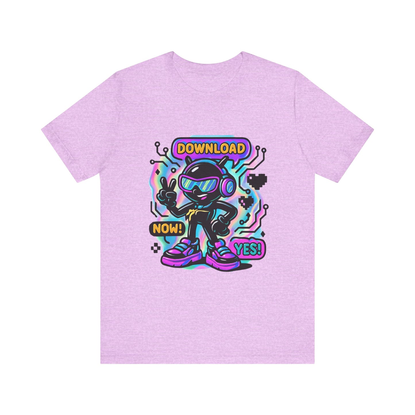 Download Now! Retro Gamer Alien T-Shirt — Neon Vaporwave Gaming Tee