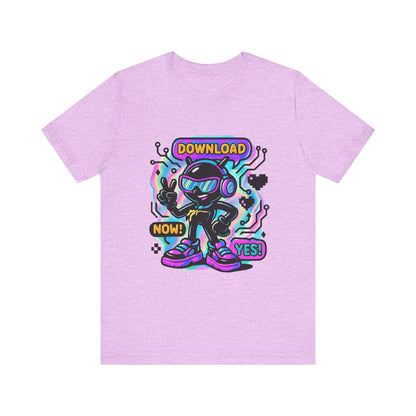 Download Now! Retro Gamer Alien T-Shirt — Neon Vaporwave Gaming Tee