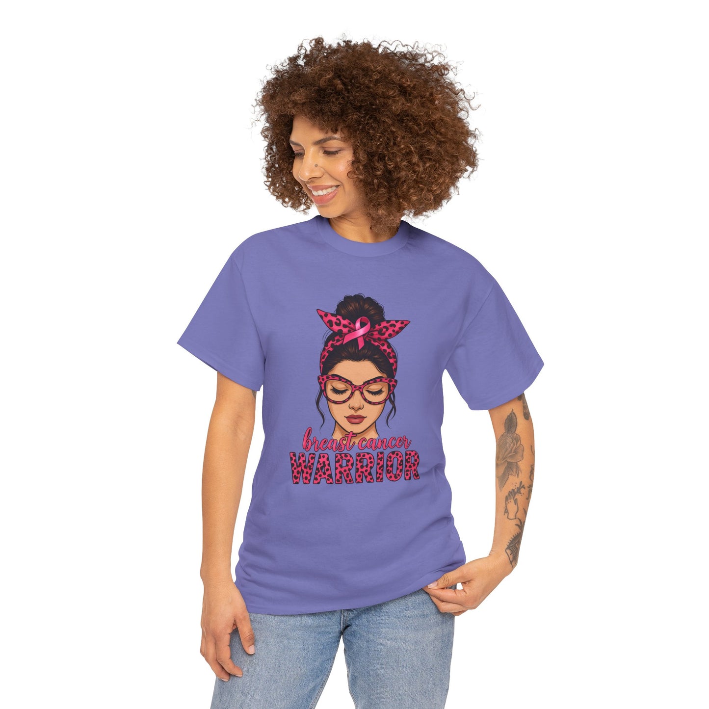 Breast Cancer Warrior Tee, Inspirational T-Shirt for Survivors, Supportive Gift for Cancer Awareness Events, Unisex Cotton Top, [...]