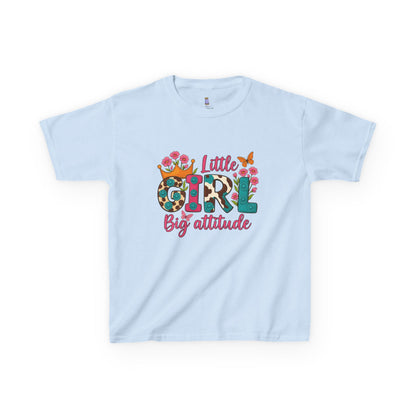 Little Girl Big Attitude Tee - Fun Kids Shirt, Birthday Gift, Casual Outfit, Girls Fashion, Playtime Wear