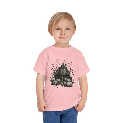 Spooky Halloween House Toddler Christmas Tee
