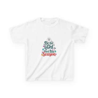 Be the LIGHT Christmas Tree Dino Kids Tee
